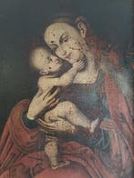 Scuola europea (XVIII) , da Lucas Cranach - Madonna col