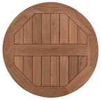 Tafelblad teakhout rond 50 cm en 3 cm dik, Ophalen of Verzenden, Nieuw in verpakking, Meubilair