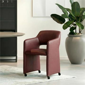 Leren eetkamerstoel Icon, Huis en Inrichting, Stoelen, Ophalen of Verzenden, Nieuw, Leer, Bohemian, Eigentijds, Industrieel, Klassiek, Modern, Retro, Romantisch, Scandinavisch, Vintage