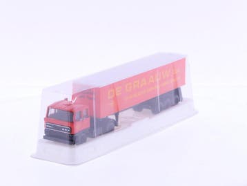Schaal 1:87 EFSI DAF 3300 met oplegger De Graauw #7019, Hobby en Vrije tijd, Modelauto's | 1:87, Ophalen of Verzenden, Zo goed als nieuw