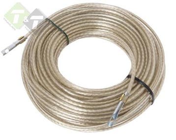 Staalkabel, 6mm, Geplastificeerd, 42 Meter, Stalenkabel, Ophalen of Verzenden, Nieuw