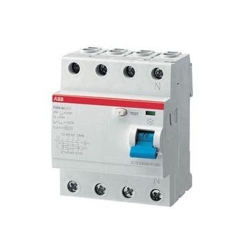 ABB aardlekschakelaar 4-Polig 40A 300mA F204A-40/0.3, Doe-het-zelf en Verbouw, Elektra en Kabels, Ophalen of Verzenden, Nieuw
