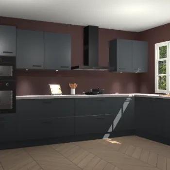 Onyxgrijze keuken Graz 72720, Verzenden, Nieuw