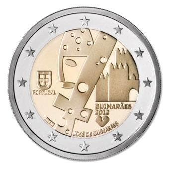 Portugal 2 Euro Guimarães 2012 UNC, Postzegels en Munten, Munten | Europa | Euromunten, Verzenden