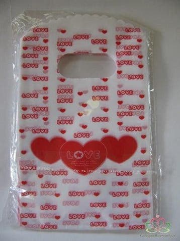 Cadeauzakje giftbag Love Rood ca. 50 stuks, Ophalen of Verzenden, Nieuw