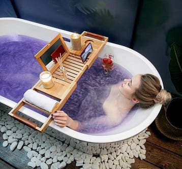 2dekans | RelaxTub® Badplank - Badplank voor in Bad - Badrek, Ophalen of Verzenden, Zo goed als nieuw, Bruin
