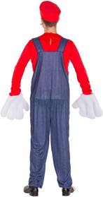 2dekans | Dressforfun Herenkostuum super loodgieter Mario L, Ophalen of Verzenden, Zo goed als nieuw