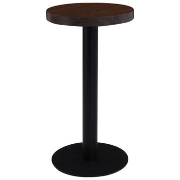 vidaXL Bistrotafel 40 cm MDF donkerbruin, Huis en Inrichting, Tafels | Eettafels, Verzenden, Nieuw