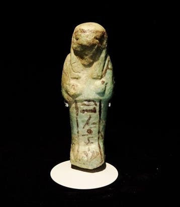 Oud-Egyptisch Faience Grote ushebti / shaouabti voor