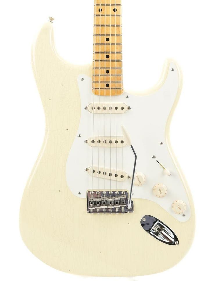 Fender Custom Shop 55 Stratocaster Vintage White Journeyman, Muziek en Instrumenten, Snaarinstrumenten | Gitaren | Elektrisch