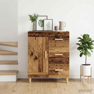 vidaXL Dressoir Oud hout 69,5 x 34 x 90 cm Bewerkt hout, Verzenden, Nieuw, Overige houtsoorten, Minder dan 50 cm