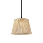 Buiten hanglamp zwart met beige kap van touw IP44 - Cava, Verzenden, Nieuw