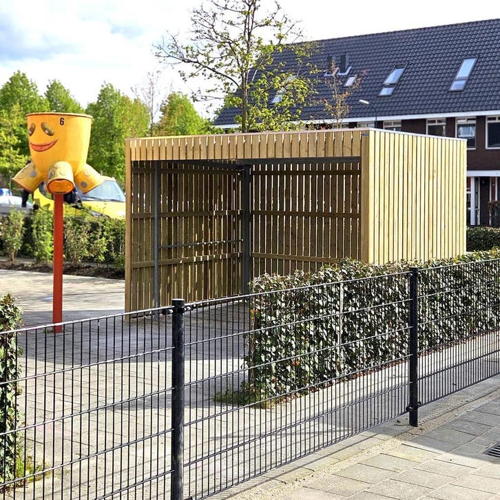F-Line open hout of stalen fietsenstalling, Fietsen en Brommers, Fietsaccessoires | Fietsenrekken, Nieuw