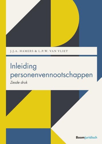 Inleiding personenvennootschappen 9789462909168, Zo goed als nieuw