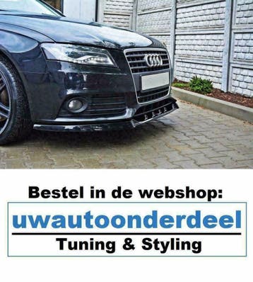 Maxton Design Audi A4 Spoiler Splitter Lip Skirt Diffuser S4, Verzenden, Nieuw, Audi