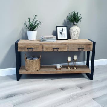 AKTIE: Nu 15% KORTING! Sidetable Bueno-Mango 120 t/m 180 cm, Overige houtsoorten, 100 tot 150 cm, Nieuw, Ophalen of Verzenden