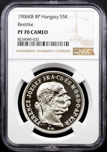 Habsburg. Franz Joseph I. 5 Korona 1906 (2023) (Zonder, Postzegels en Munten