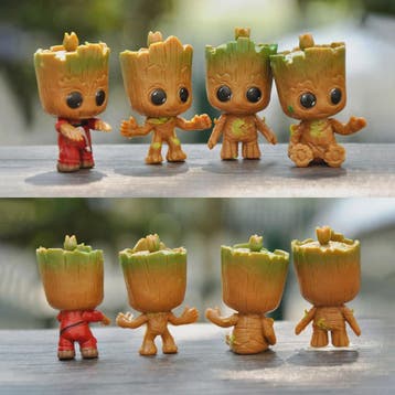 Set van 4 Leuke Groot Miniatuur Beeldjes - Decoratie Figuurt, Verzenden, Nieuw