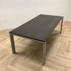 ARCO design tafel, 210x105 cm, donker/bruin hout - grijs, Ophalen of Verzenden, Gebruikt, Bureau