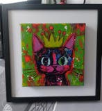 ABYLEA - CHAT HOMMAGE A BASQUIAT...BALTHAZAR