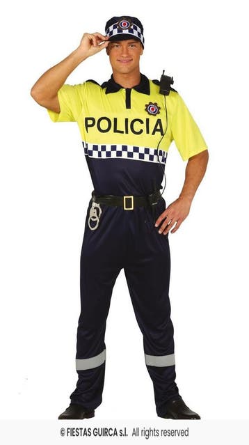 Lokale Spaanse Politie Kostuum Man, Ophalen of Verzenden, Nieuw