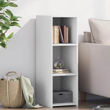 vidaXL Dressoir 30x41x93 cm bewerkt hout wit, Verzenden, Nieuw, Overige houtsoorten, Minder dan 50 cm