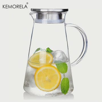 Grote Glazen Waterkan met Handvat - Hittebestendig & Lekvrij, Verzenden