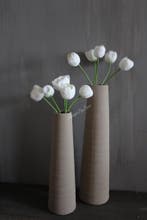 Hoge smalle vaas beige Nori 50 cm, Ophalen of Verzenden, Nieuw