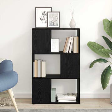 vidaXL Tv-meubelset 60 x 24 x 94,5 cm Zwart Bewerkt hout, Huis en Inrichting, Minder dan 50 cm, Verzenden, Nieuw, Minder dan 100 cm