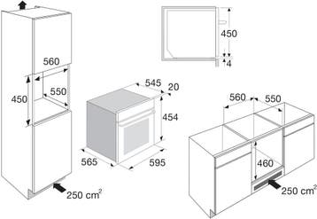 ETNA CM250ZT Oven met Magnetronfunctie - 45 cm, Verzenden, Nieuw