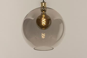 Rietveld Hanglampen - Zwart, Grijs - Glas, Huis en Inrichting, Lampen | Hanglampen, Verzenden, Nieuw