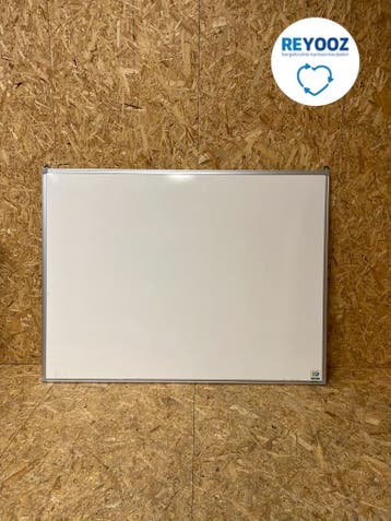 Whiteboard 120x90cm met magnetische achterplaat, Nieuw in verpakking