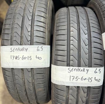 2x 175-60-15 Sentury Zomer 2x 6.5mm €40 Per Band 175 60 15, Ophalen, Gebruikt, 15 inch, 175 mm