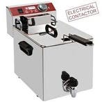 Elektrische Friteuse met kraan | 10 liter | 4,5 kW, Verzenden, Nieuw in verpakking
