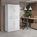 Archiefkast Cosmo met 2 lades 180x80x40cm - lichtgrijs, Verzenden, Nieuw