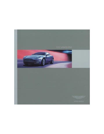 2004 ASTON MARTIN VANQUISH BROCHURE ENGELS, Boeken, Nieuw, Author