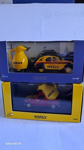 Norev 1:43 - Modelauto (2) - Renault 4L Berger - Tour de, Nieuw