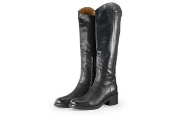 Shabbies Amsterdam Laarzen in maat 40 Zwart, Kleding | Dames, Hoge laarzen, Shabbies Amsterdam, Verzenden, Zwart