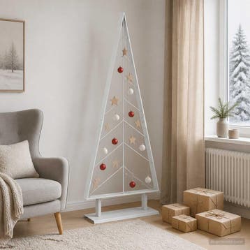 vidaXL Metalen kerstboom met standaard KUOPIO 125 cm Staal, Verzenden, Nieuw