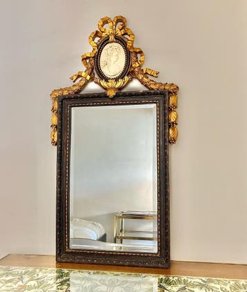 vintage spiegel 105x55cm, Ophalen of Verzenden