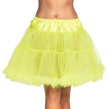 Dames Petticoat De Luxe Neon Geel, Ophalen of Verzenden, Nieuw