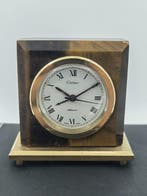 Bureauklok, Tafelklok - Cartier - Vintage Steen, Messing,, Antiek en Kunst, Antiek | Klokken