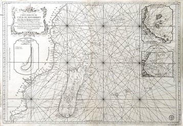 Afrika - Madagaskar, Mozambique; Bellin - Carte réduite du, Nieuw