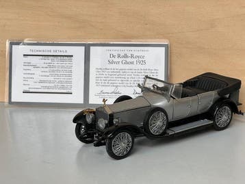 Franklin Mint 1:24 - Model cabriolet - Rolls Royce Silver, Nieuw