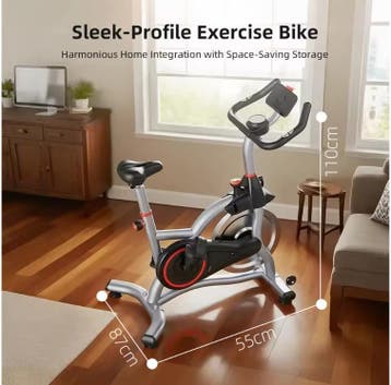 Spinningfiets Bluetooth Hartslag Stille Hometrainer, Verzenden, Nieuw