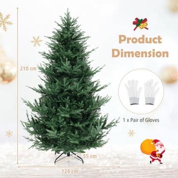 2dekans | Coast Kunstkerstboom 210 cm – Voorverlicht met, Ophalen of Verzenden, Zo goed als nieuw