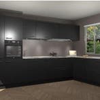 Zwarte keuken Petten 95495, Huis en Inrichting, Keuken | Complete keukens, Verzenden, Nieuw