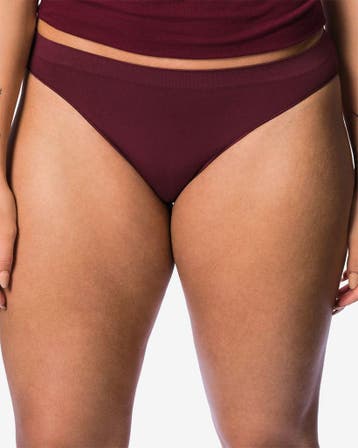 HEMA Damesslip naadloos micro donkerrood, Kleding | Dames, Ondergoed en Lingerie, Verzenden