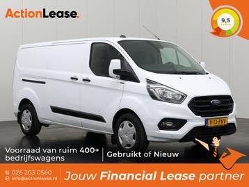 Ford Transit Custom Bestelbus L2 H1 2022 Diesel, Auto's, Ford, Zwart, Wit, Nieuw, Transit