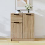 vidaXL Dressoir 60x30x70 cm bewerkt hout sonoma eikenkleurig, Huis en Inrichting, Kasten | Dressoirs, Verzenden, Nieuw, 50 tot 100 cm